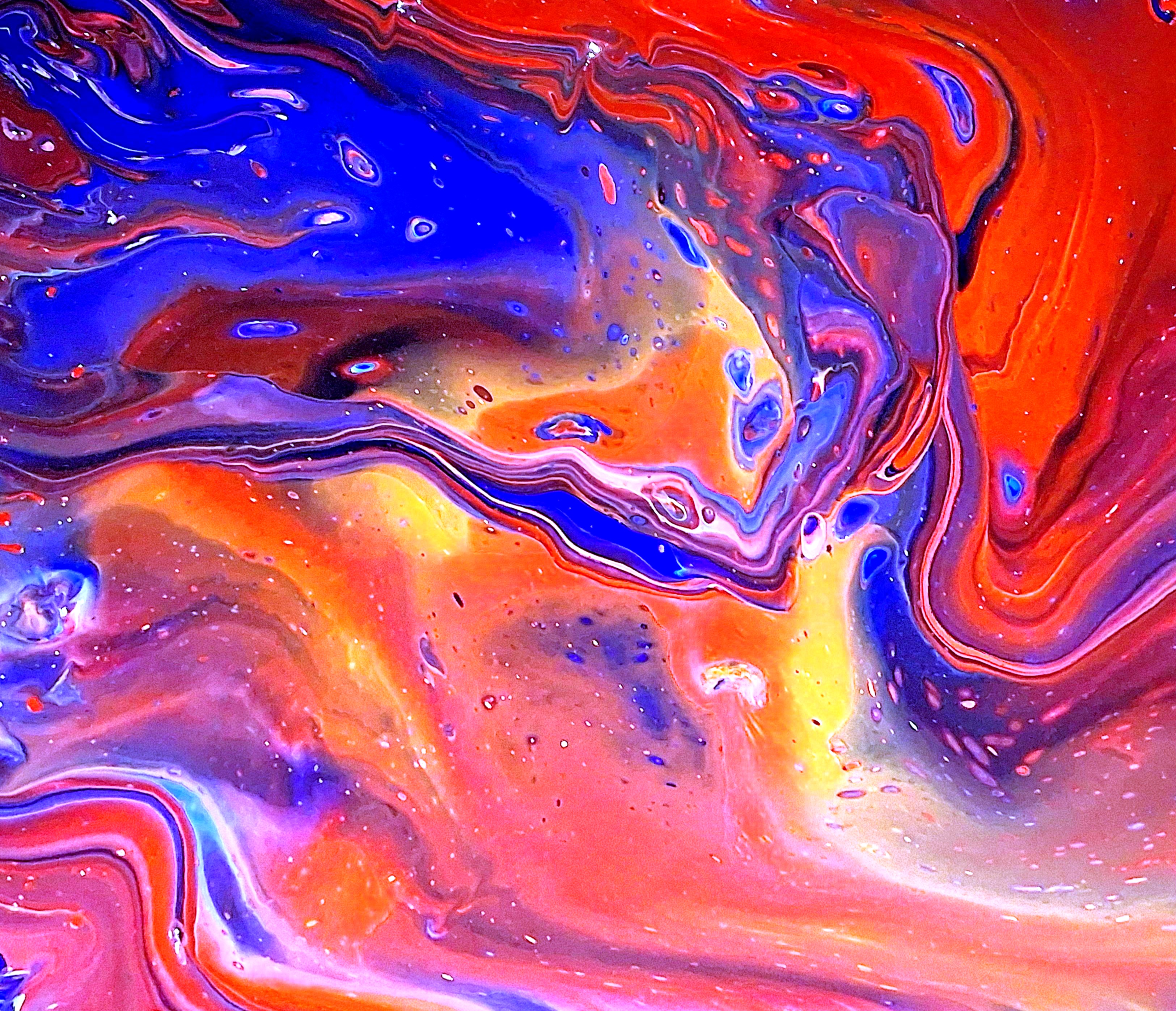 Magenta Monsoon - Acrylic painting by Chris Broussard